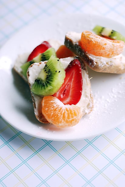 Mini Fruit Pizza for Amanda's Baby Shower
