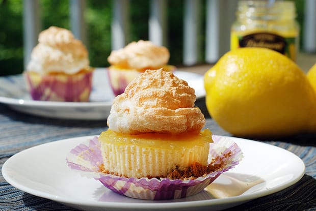 Mini Lemon Meringue Cheesecakes