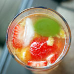Peach, Strawberry and Baby Plum Sangria Peach, Strawberry and Baby Plum Sangria