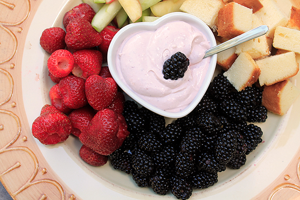 Virtual Baby Shower: Raspberry Lemon Fruit Dip