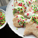 Peppermint Tea Shortbread Cookies dipped in White Chocolate Peppermint Tea Shortbread Cookies dipped in White Chocolate