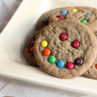 Brown Sugar M&M Cookies