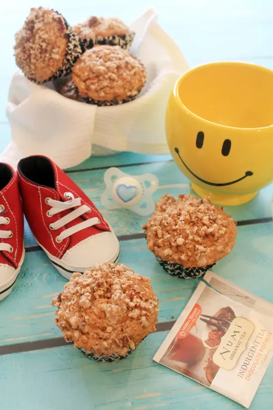 Coconut Oil Banana Muffins from Bluebonnets & Brownies