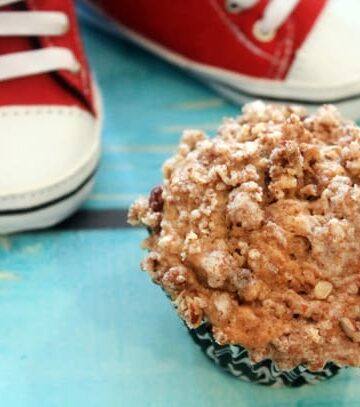 Coconut Oil Banana Muffins from Bluebonnets & Brownies