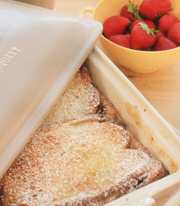 Overnight Bananas Foster French Toast Photo from Bluebonnets & Brownies