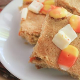 Candy Corn White Chocolate Blondies