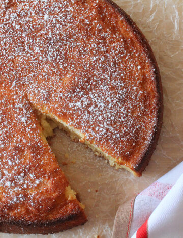 Meyer Lemon Butter Cake on BluebonnetBaker