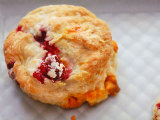 Pumpkin Spice Cranberry Scones from BluebonnetBaker.com