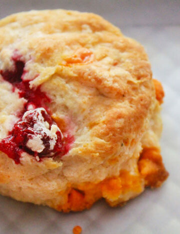 Pumpkin Spice Cranberry Scones from BluebonnetBaker.com