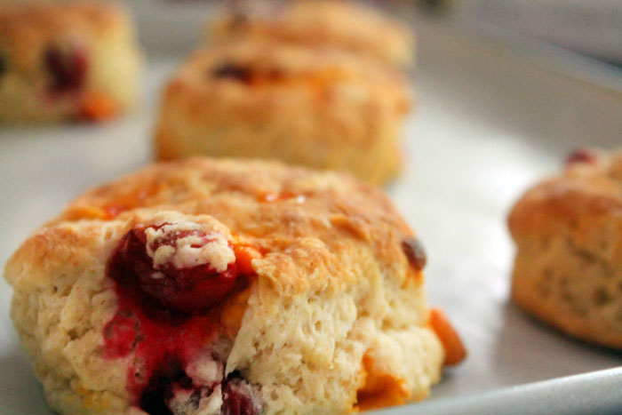 Pumpkin Spice Cranberry Scones from BluebonnetBaker.com