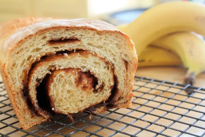 Banana Yeast Bread on BluebonnetBaker.com