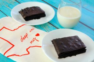 Brownies for Two on BluebonnetBaker.com