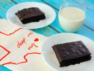Brownies for Two on BluebonnetBaker.com