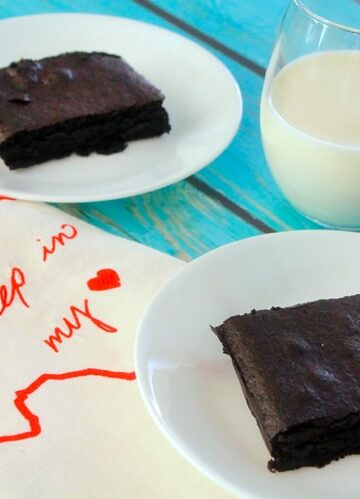 Brownies for Two on BluebonnetBaker.com