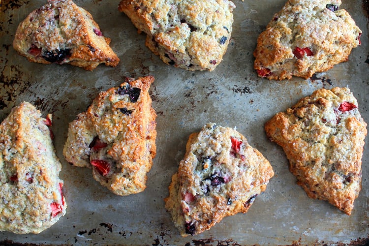 Mixed Berry Mascarpone Scones make a wonderful breakfast or tea-time snack. And they're super easy to whip up!