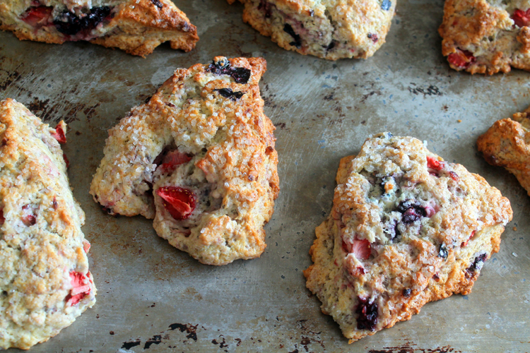 Mixed Berry Mascarpone Scones are easy to make and even easier to devour! Perfect for brunch or a baby shower.