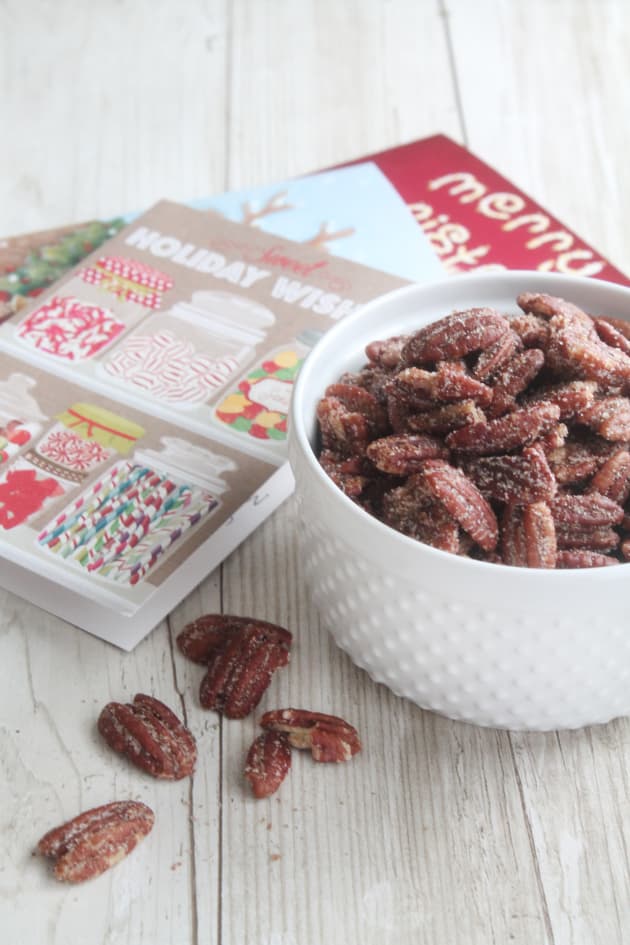 Spicy Sugared Pecans - Bluebonnet Baker